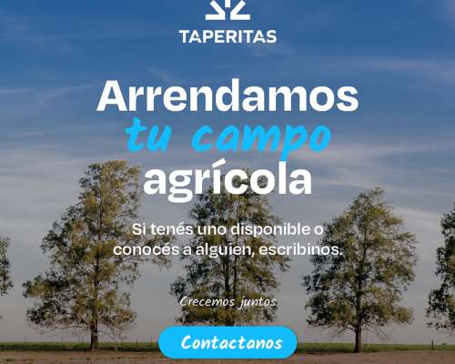 Arrendamos TU Campo Agrícola