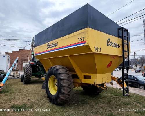 Tolva Autodescargable Cestari de 14 TN. Balanza Magris.