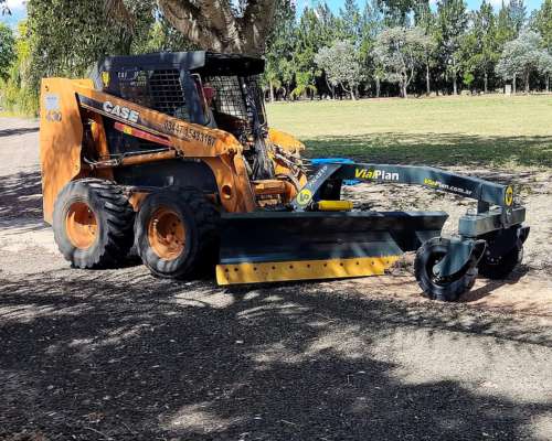 Pala Niveladora con Apoyo - Implemento para Minicargadora