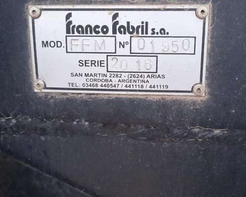 Maicero Franco Fabril 13 Surcos a 52 CM. año 2016