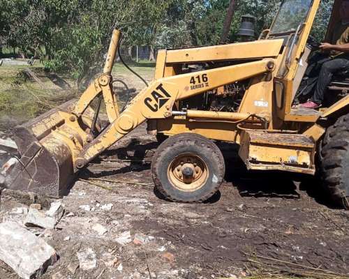 Retropala Caterpillar 416 con Motor Perkins
