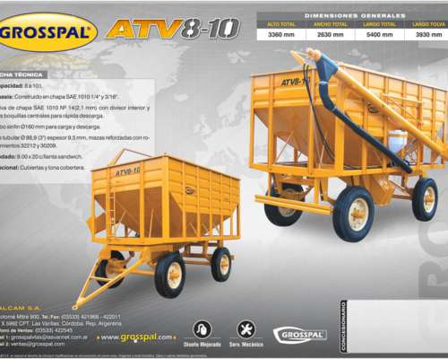 Acoplado Tolva ATV 8-10 - Grosspal
