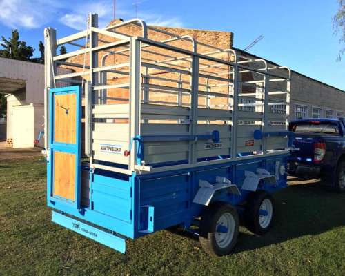 Acoplado Jaula para Hacienda Multipropósito / Nuevo Completo