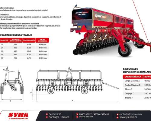 Fertilizadora Incorporadora Syra de 8,40 M
