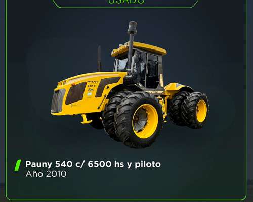 Pauny 540 año 2010 6800 Hs