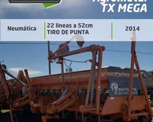 Agrometal TX Mega 22 a 52. Neumatica. Fert Simple. Monitor.