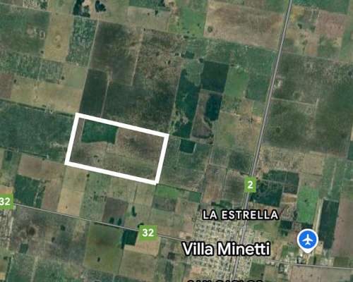 Villa Minetti. Agrícola. a 4 KMS de la Ruta.