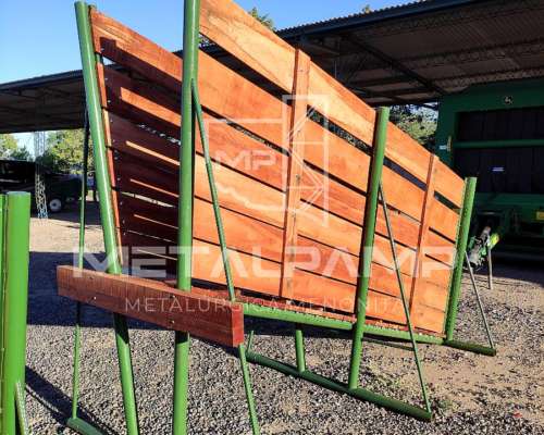 Cargador para Hacienda Fijo de Caño Petrolero y Madera