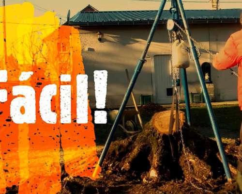 Destoconador Manual. Alquiler. Saca Tocones Troncos y Raices