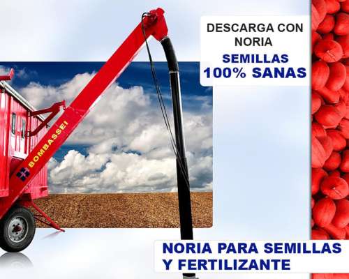 Noria para Semillas y Fertilizante Bombassei con Cinta