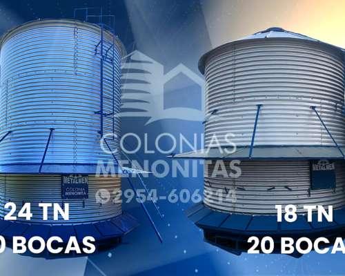 Nuevo Silo Comedero Base de Fibra - Colonias Menonitas