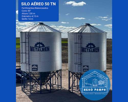 Silo Aéreo 50 TN Cono 45° Epoxi