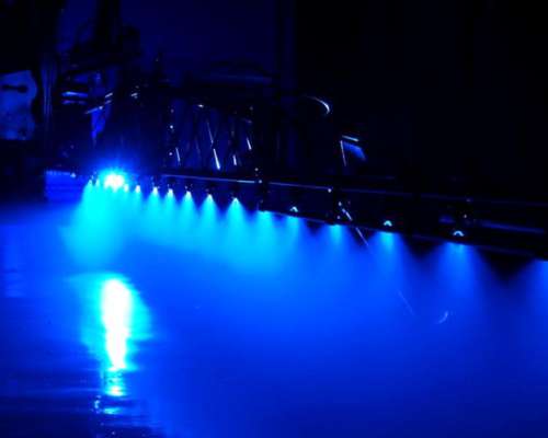 Faro Auxiliar LUZ Azul Proyector 16 LED 48 W