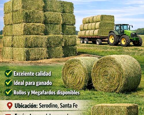 Rollos y Megafardo de Alfalfa