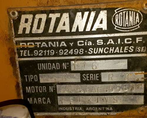 Motoniveladora Rotania Tipo M3B Serie R/0