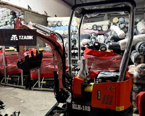 Excavadora Compacta con Orugas de Goma de 1t