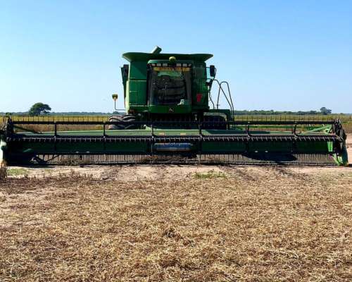 Cosechadora John Deere 9760 STS año 2004 + Drapper 35 Pies