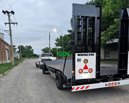 Acoplado Carreton Homologado 10/12 TN. C/freno Elect Mancini