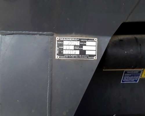 Cabezal Maicero Marca Mainero Mod MDD 100 año 2018 de 14 SUR