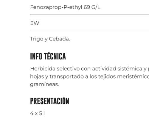 Herbicida Graminicida Sarmac - Fenozaprop-p-ethy