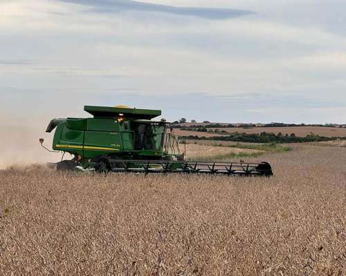 John Deere 9770 STS 4x4, Mod 2011, Plataforma JD 640fd