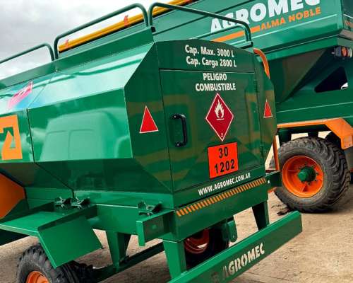 Acoplado Tanque 3000 Litros Combinado Homologado Agromec