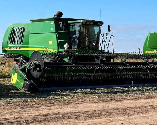 Cosechadora John Deere 9650, Americana, año 2000, Motor Repa