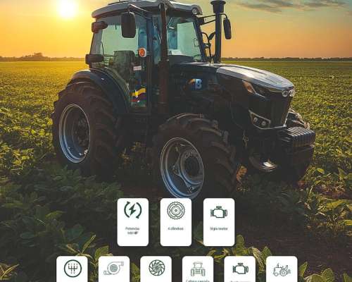 Tractor Bertone-tavol BTN 100-4 - 100 HP Cabinado