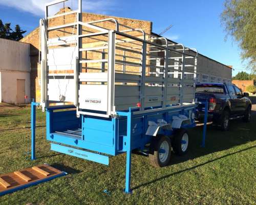 Acoplado Jaula para Hacienda Multipropósito / Nuevo Completo