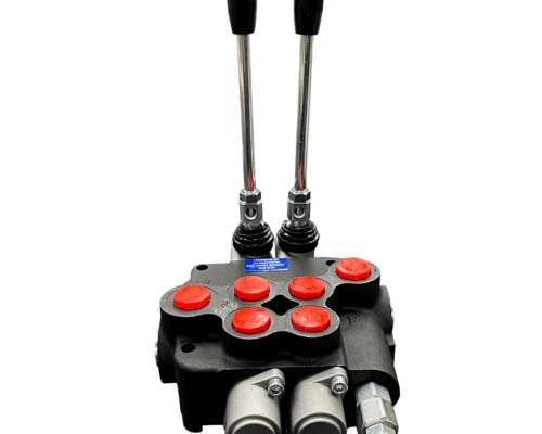 Válvula o Comando Hidráulico Manual de 2 Palancas de 40ltrs