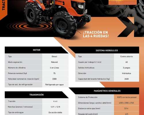 Conax Tractor CX 75 - Solución Potente
