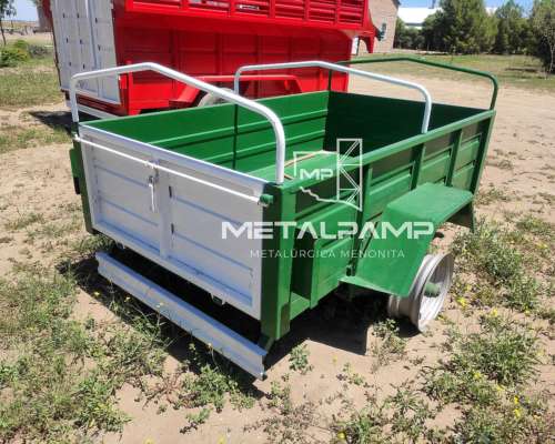 Carro de UN Eje con Barandas