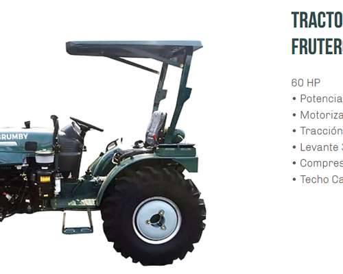 Tractor 4X4 60hp + Compresor y Diferencial P/accesorios