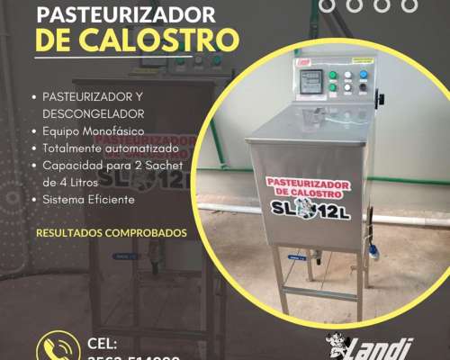 Pasteurizador y Descongelado de Calostro