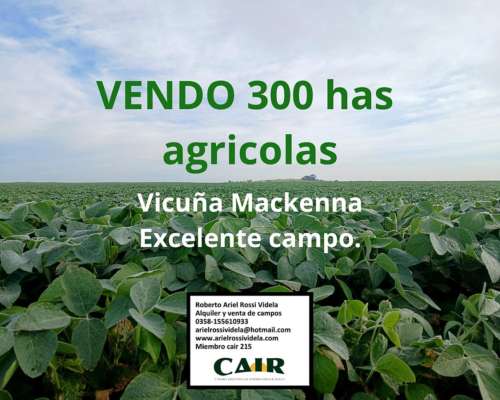 En Venta 300 Ha Agrícolas Vicuña Mackenna