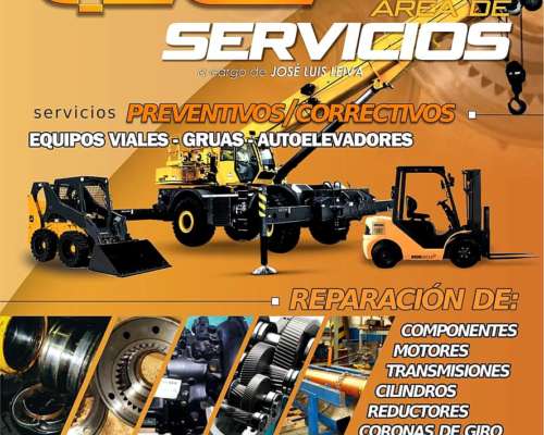 Reparacion de Maquinaria Vial, Gruas y Autoelevadores
