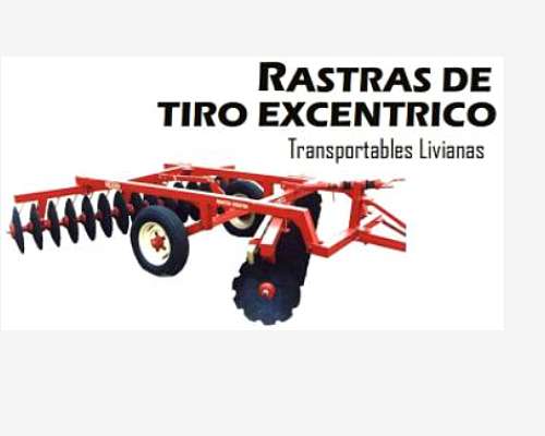 Rastra Excentrica Dolzani Transportable Livianas Discos 24