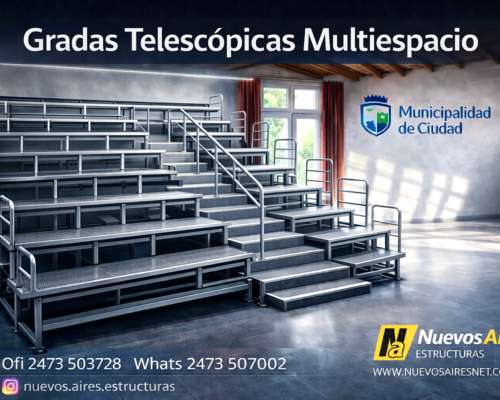 Gradas Telescopicas Tribunas Tubulares Escenarios Levadizos
