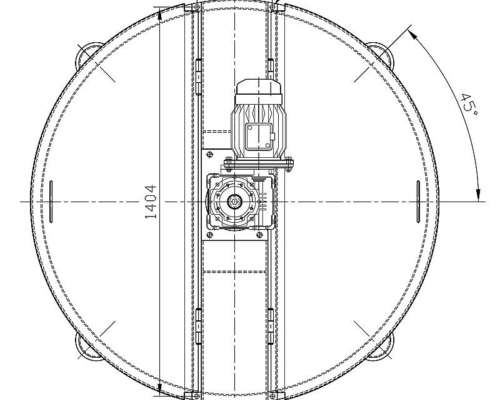 Mezclador Vertical. Solo Planos para Manufactura.