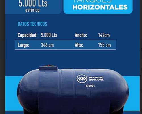 Tanque Bertotto Boglione 5000 Lts. Esférico - Nuevo Promo