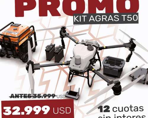 Promo Agosto Drone DJI Agras T50 + Curso Piloto