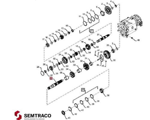 Eje Caja Rotor Case 47672689