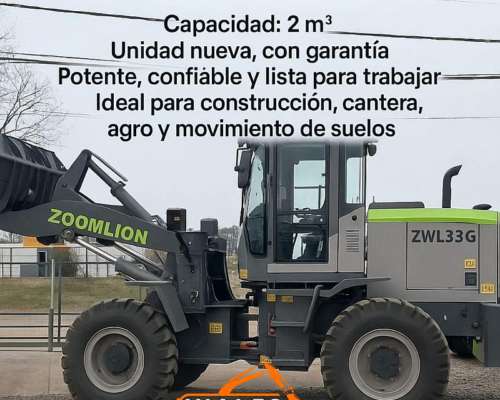 Oferta Hasta Agotar Stock Pala Cargadora Zoomlion 2M3