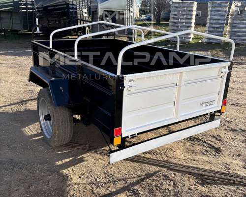 Carro de UN Eje con Barandas