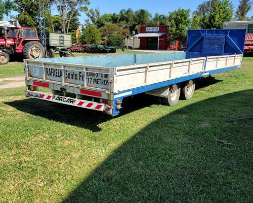 Acoplado con Pico de Cigueña y Balancin Carga 8 TN con Freno