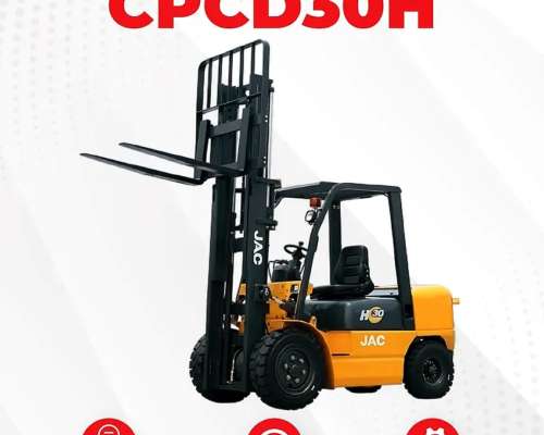 Autoelevador JAC 30h 3000 Kg Altura Maxima 4800 MM Diesel