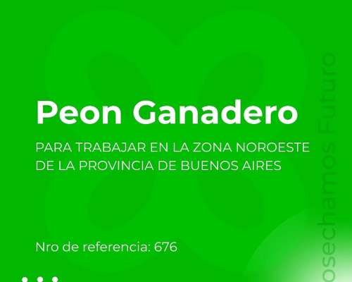 Peon Ganadero - Puestero Ganadero