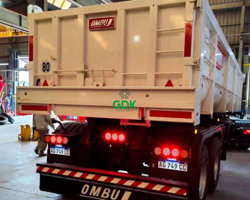 Batea Volcadora Trasera 3 Ejes 27 M3 con Abs. Ombu