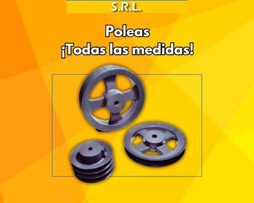 Poleas Todas las Medidas