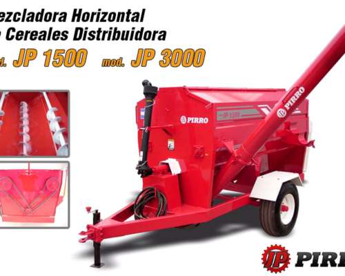 Mezcladora de Cereales Horizontal Pirro JP 1500